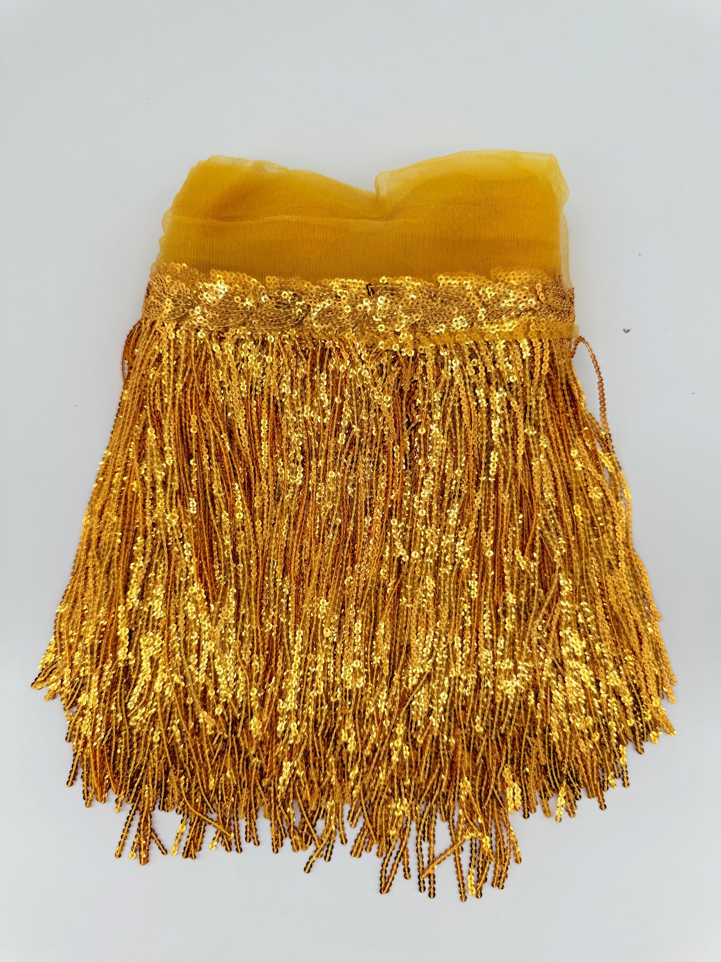 Shining Mesh Fabric Lace Fringe Sequins Paillette Tassel Ribbon