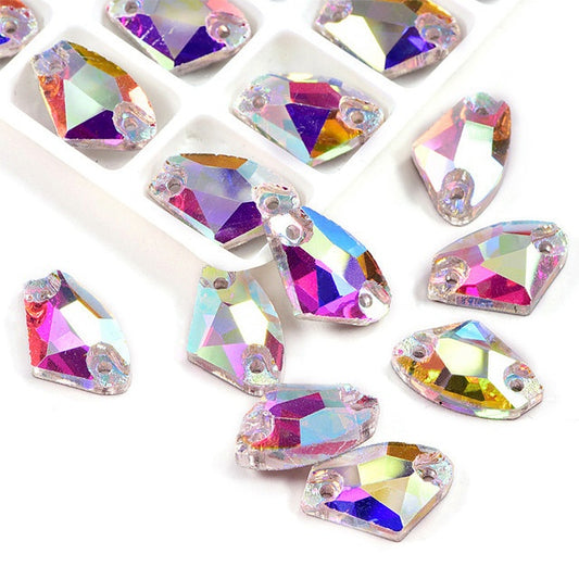 K9 crystal ab axe shape Sew On Rhinestone