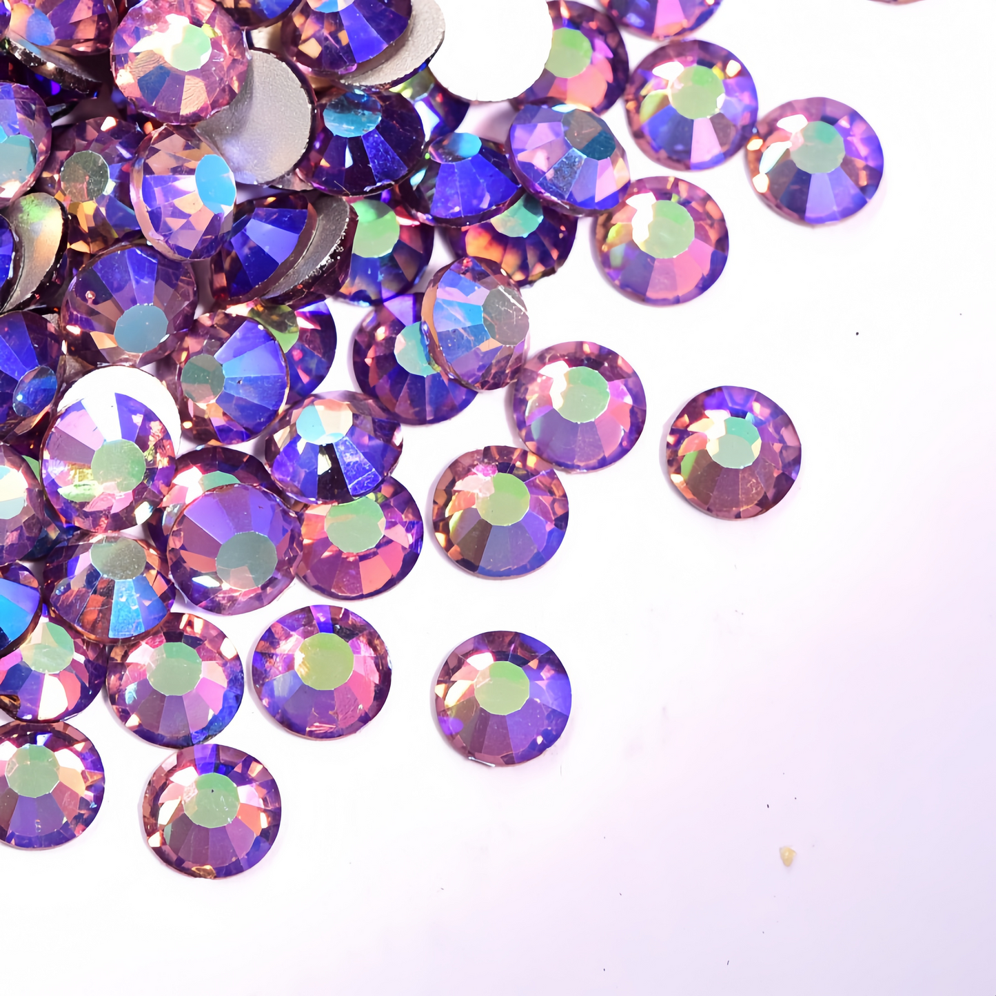 Lt. amethyst AB Flatback Non Hotfix Rhinestones