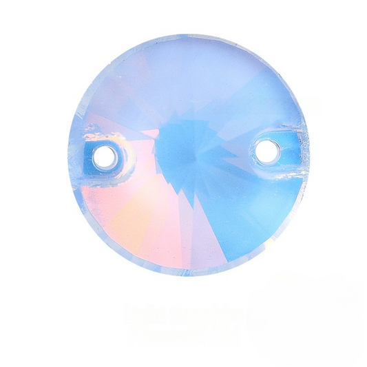 K9 Lt. Sapphire Phantom AM CRYSTAL ROUND RIVOLI