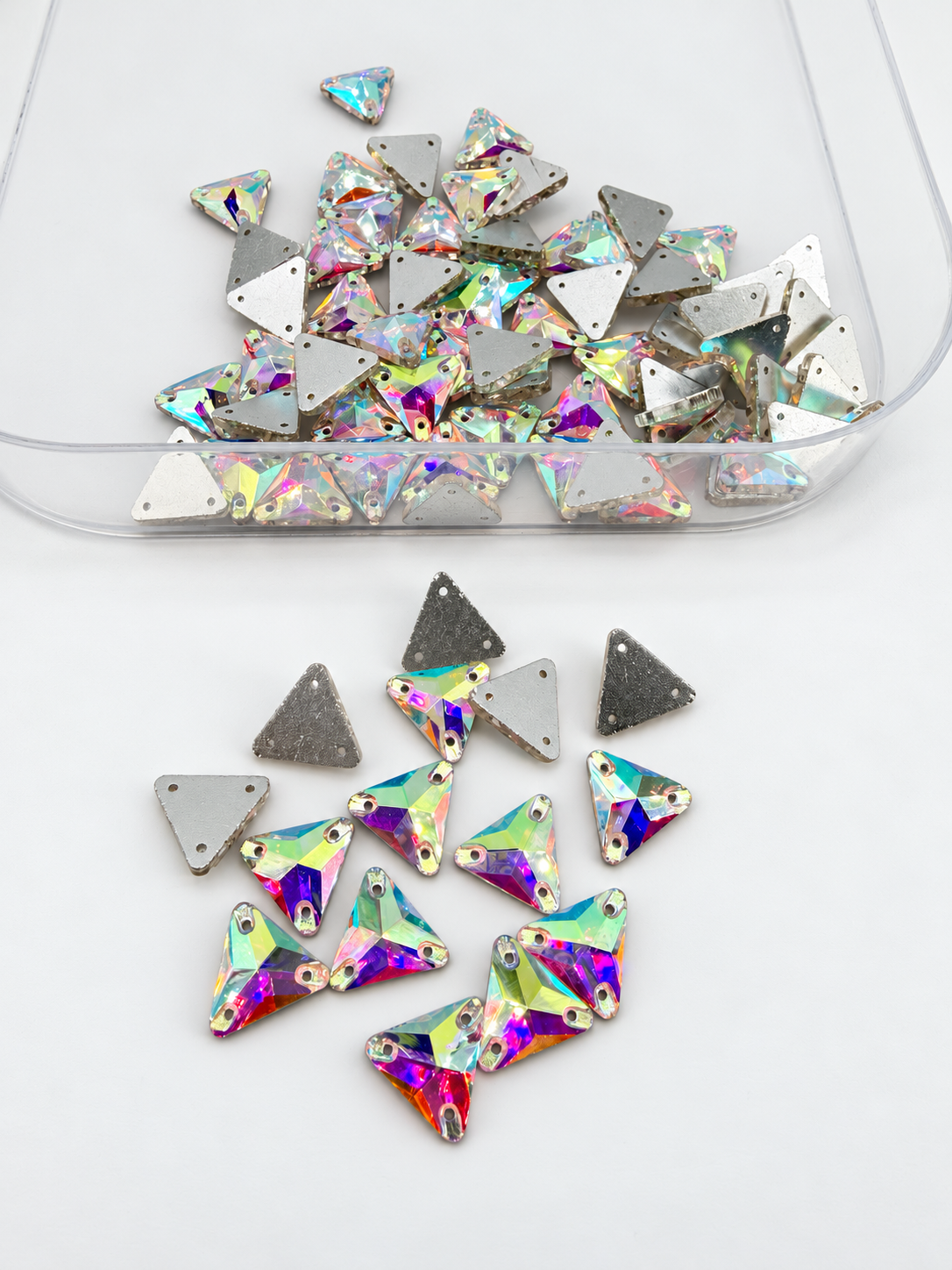 AAA Glass Crystal AB Triangle Shapes(Retired)