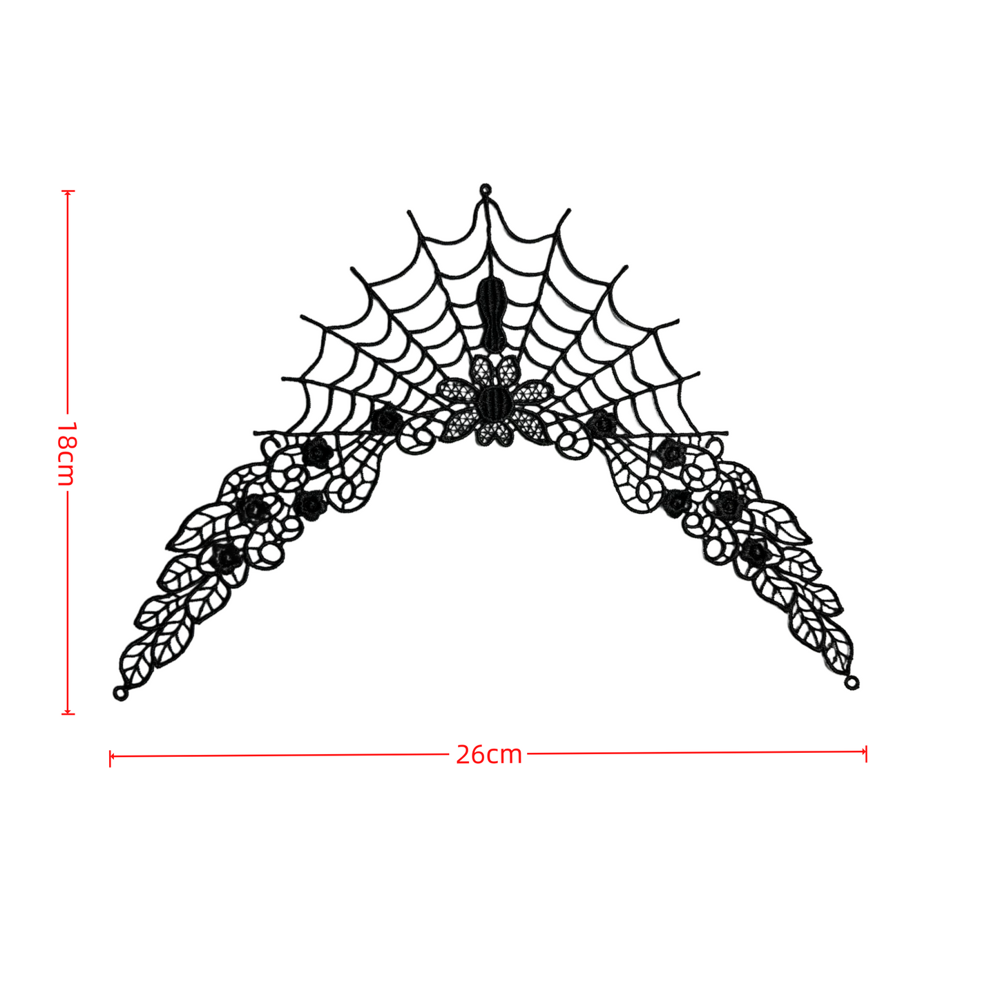 Ali197 Glowing Silk Embroidery Collar Water Soluble Lace