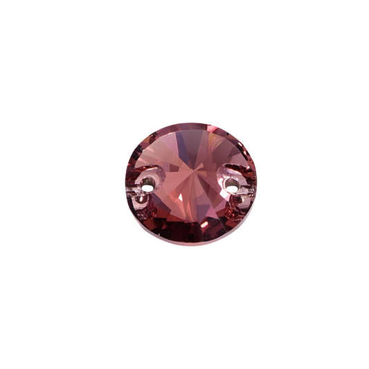 K9 Burgundy CRYSTAL ROUND RIVOLI