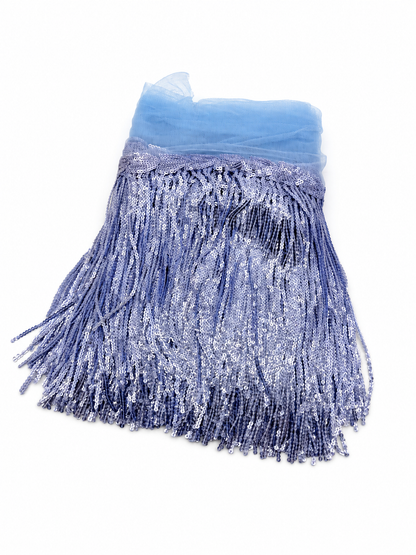 MM038 Shining Mesh Fabric Lace Fringe Sequins Paillette Tassel Ribbon