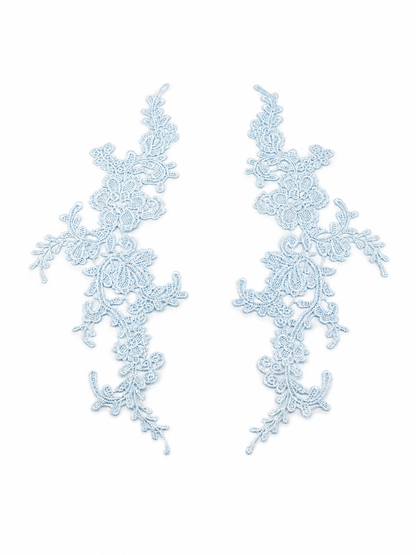MM039 1 PAIR Colorful Embroidery Flower Lace Patch