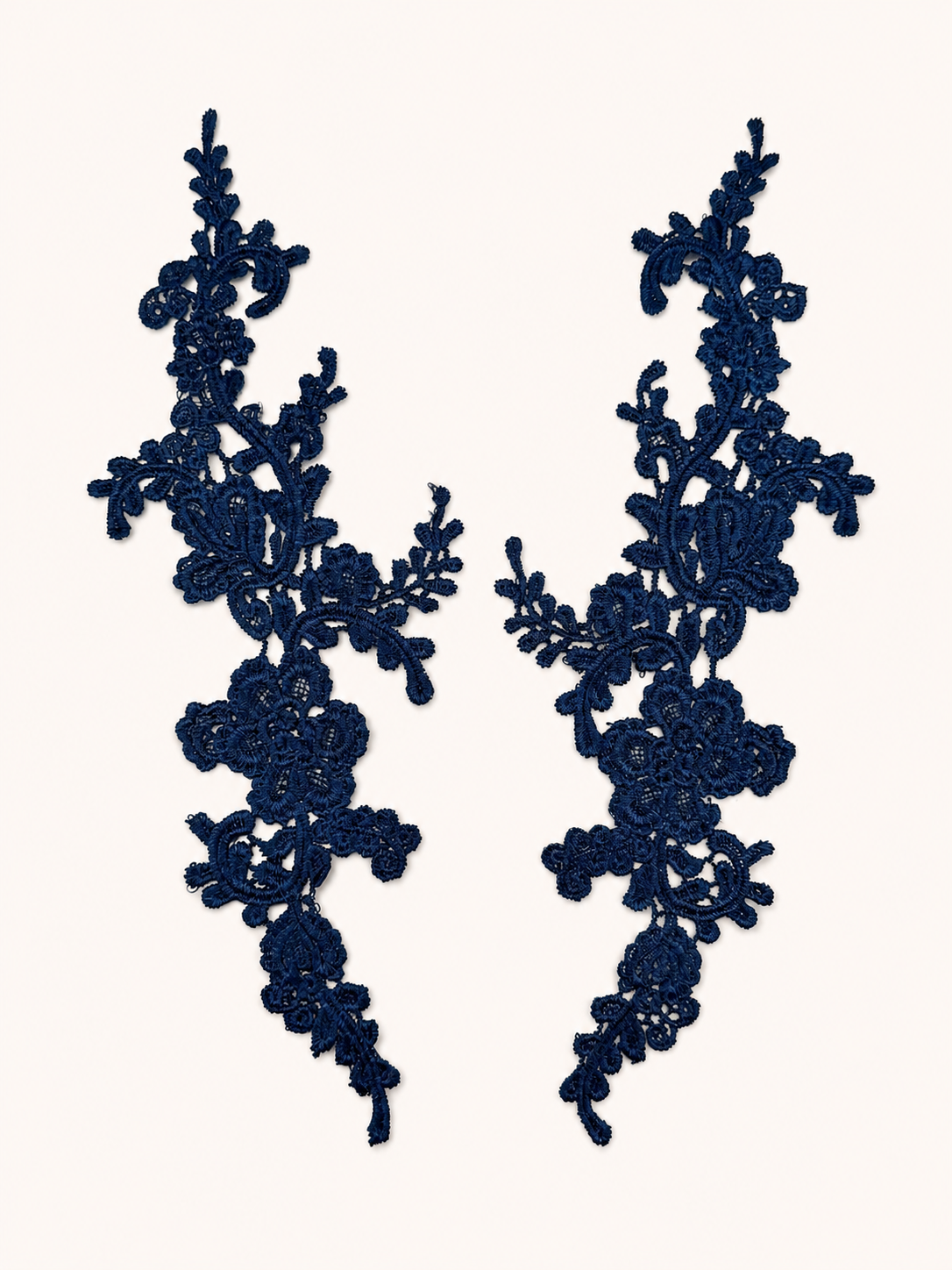 MM039 1 PAIR Colorful Embroidery Flower Lace Patch
