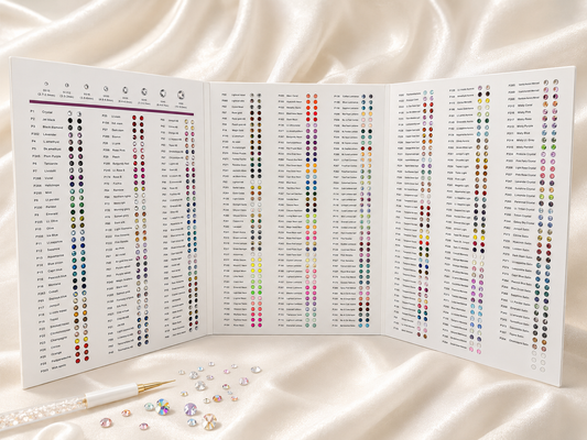 Rhinestones Colour Chart