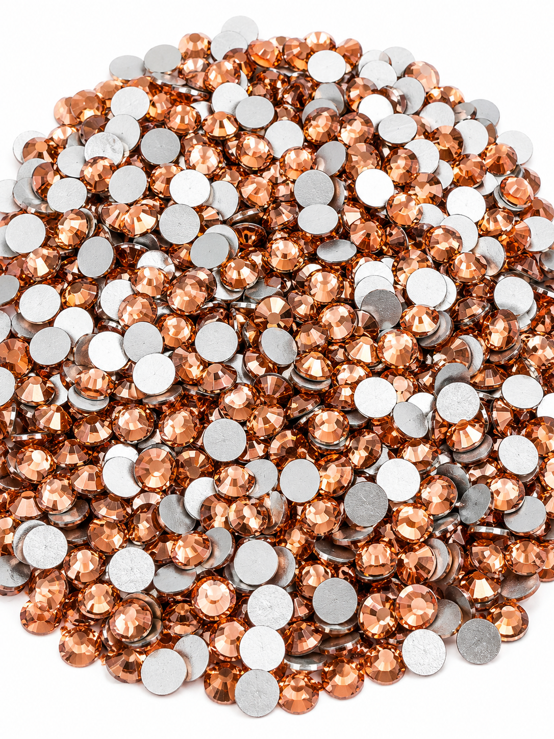 Rose Gold Flatback Non Hotfix Rhinestones