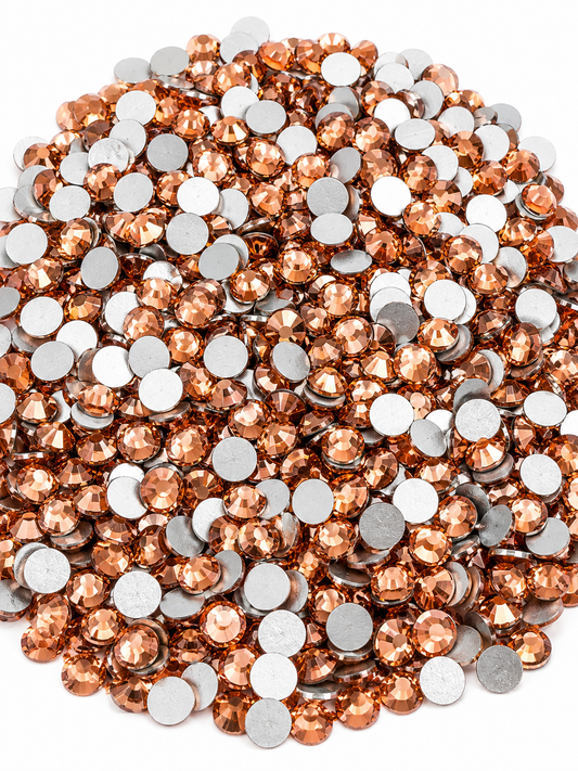 Rose Gold Flatback Non Hotfix Rhinestones