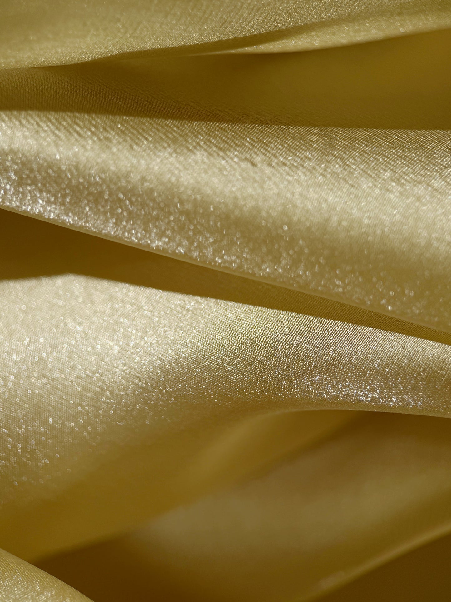 Lt. Yellow Gold Shimmer Chiffon