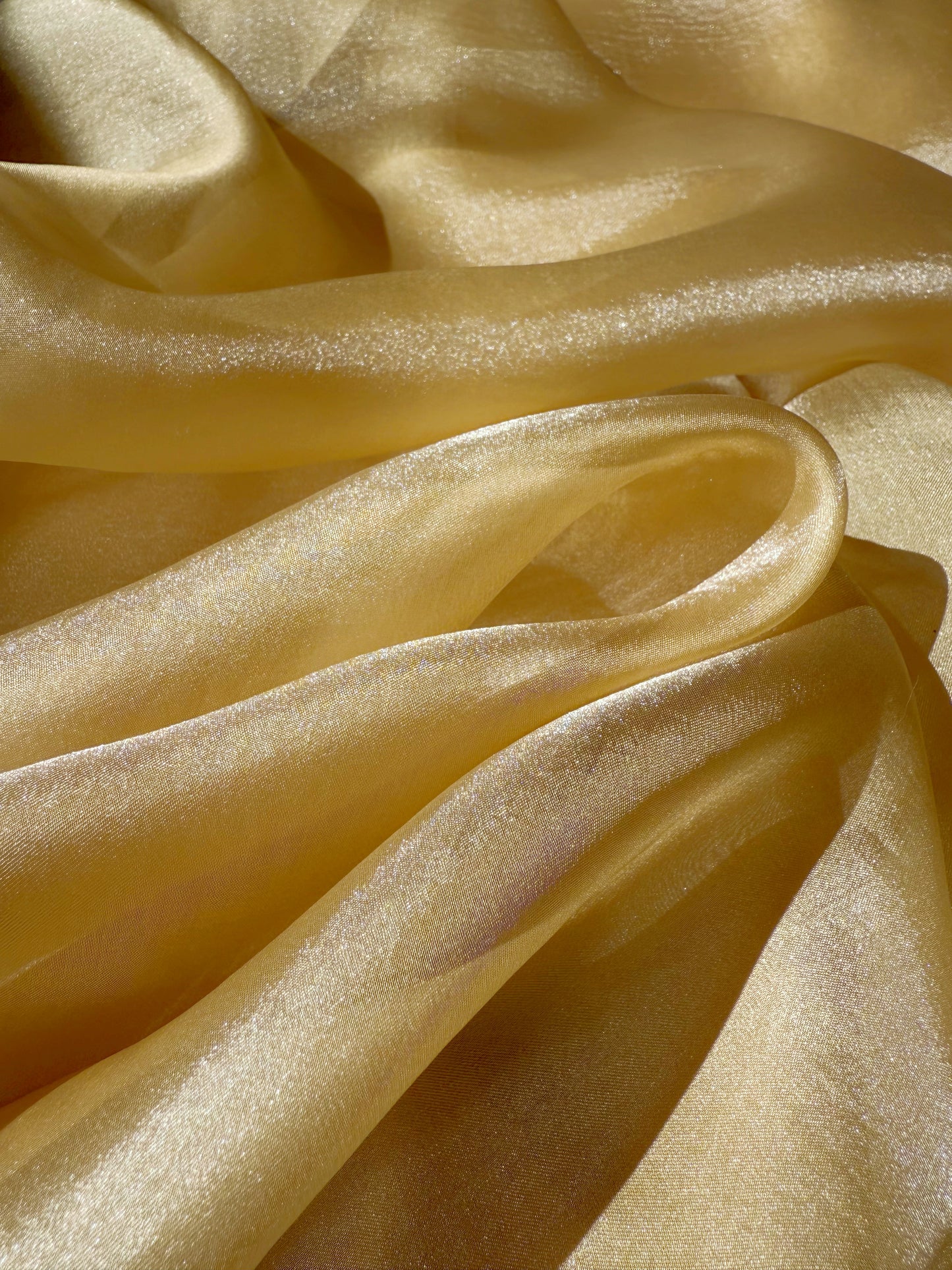 Gold Shimmer Chiffon