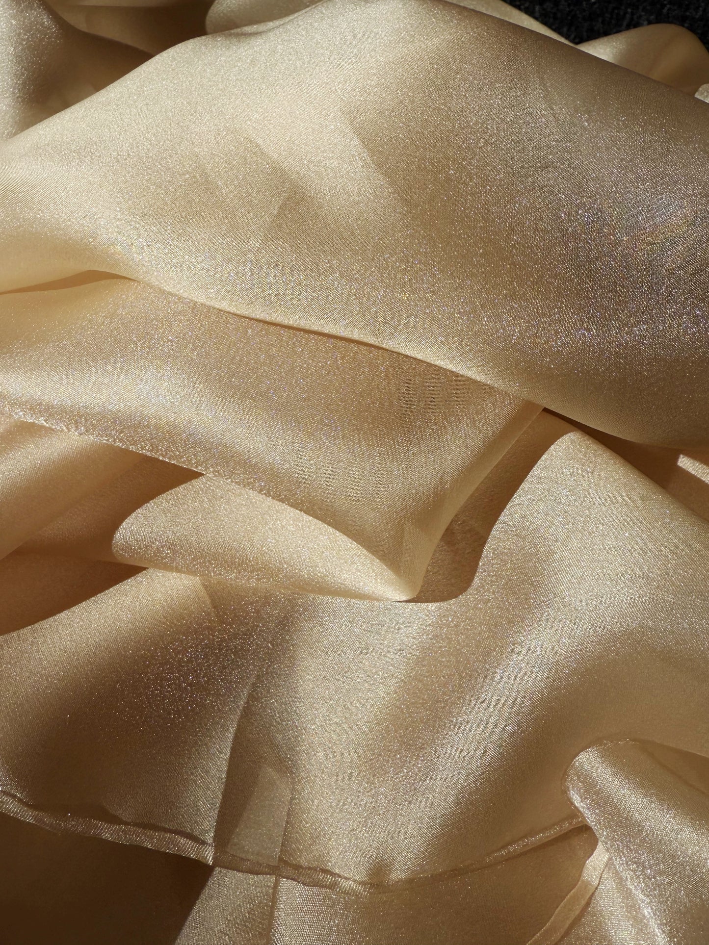 Champagne Shimmer Chiffon
