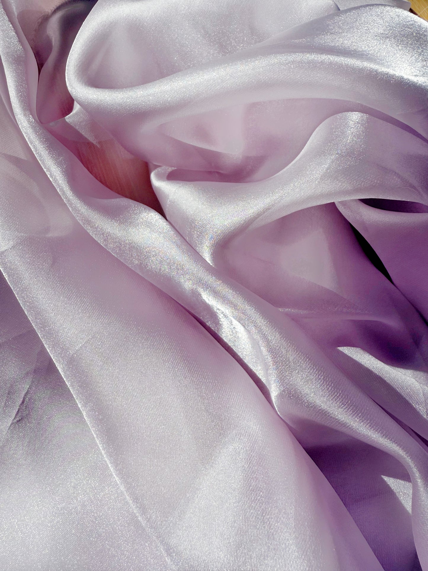 Lt. Lilac Shimmer Chiffon