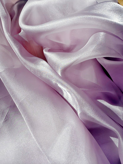 Lt. Lilac Shimmer Chiffon