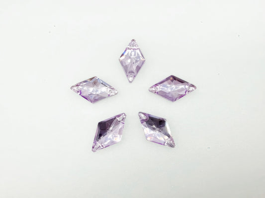 Tanzanite Rhombus Sew On Rhinestone