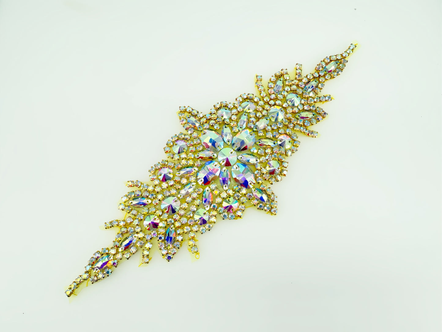 Multicolor rhinestone applique Beaded Clothing Decoration