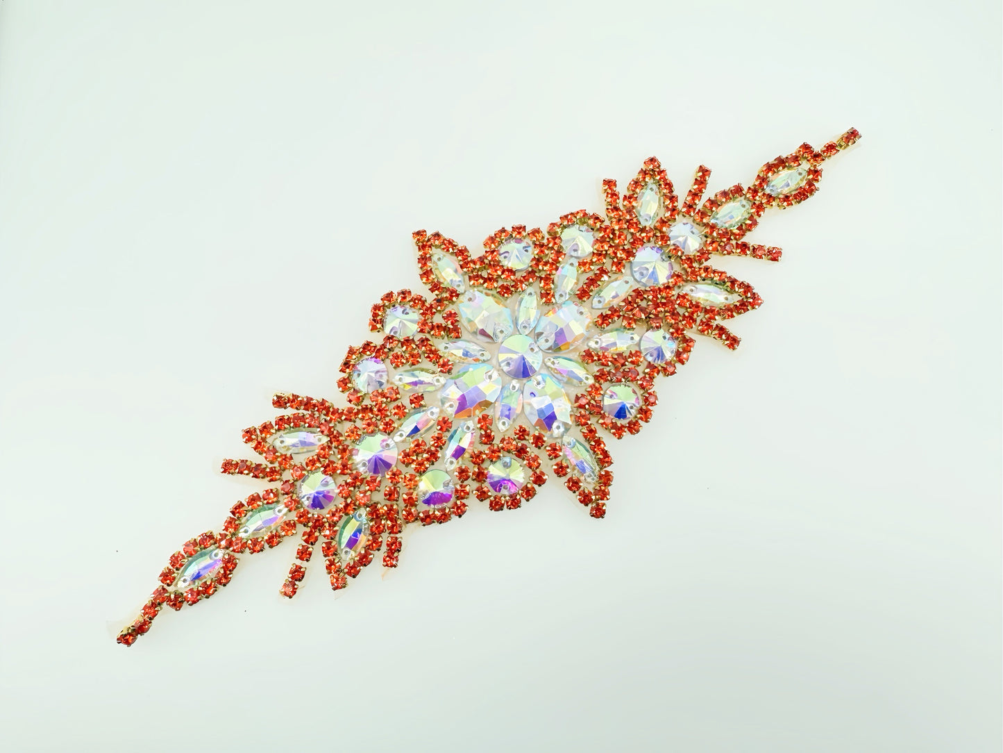 Multicolor rhinestone applique Beaded Clothing Decoration