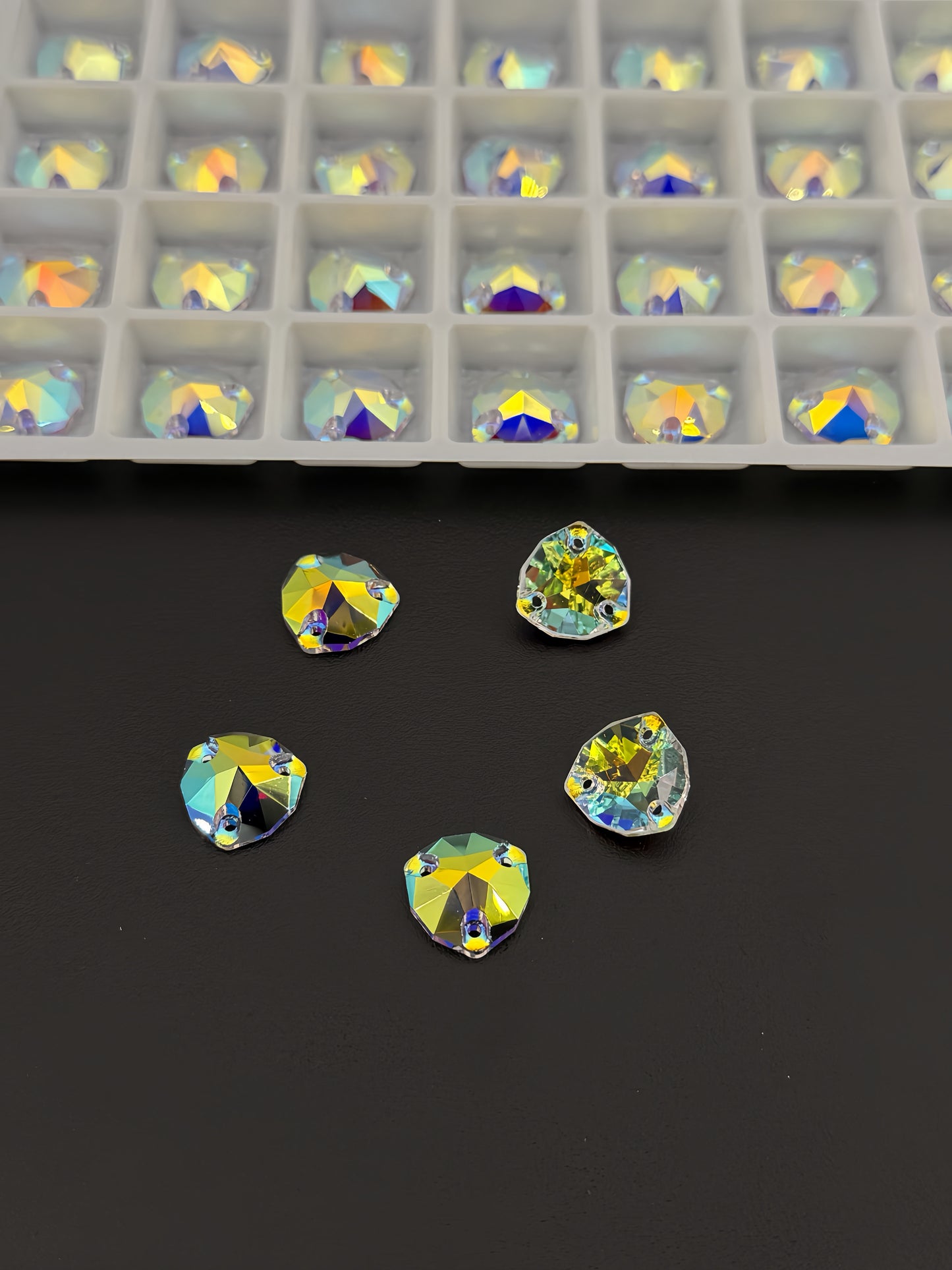 K9 Transparent Clear AB Trilliant Shapes