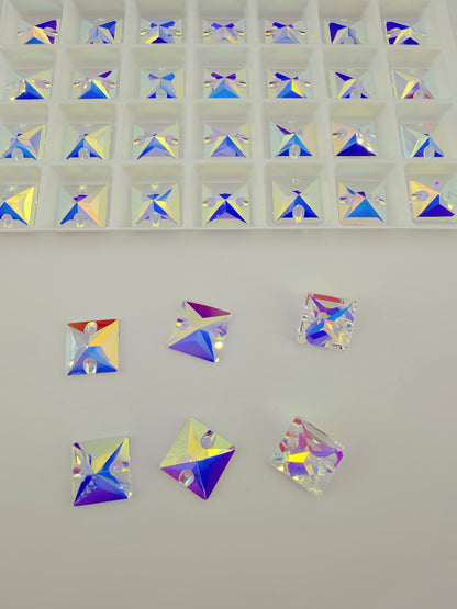 K9 Transparent Clear AB Square Shapes