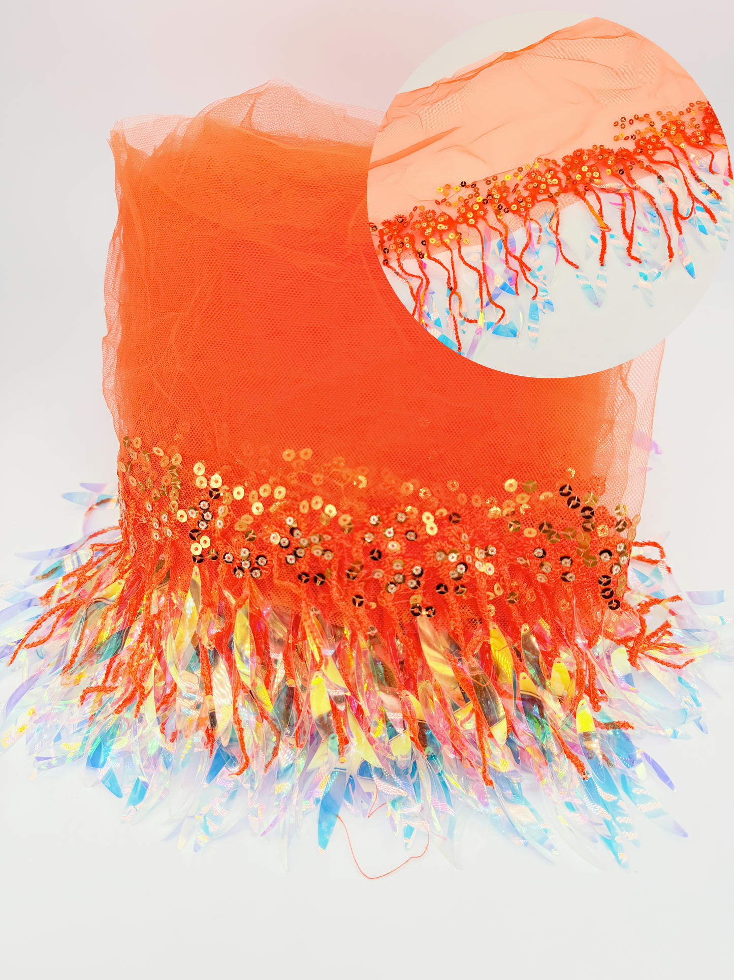 Sequin Tassel Mesh Tassels Fringe Decor Lace