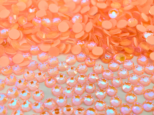 Peach AB Luminous Flatback Non Hotfix Rhinestones