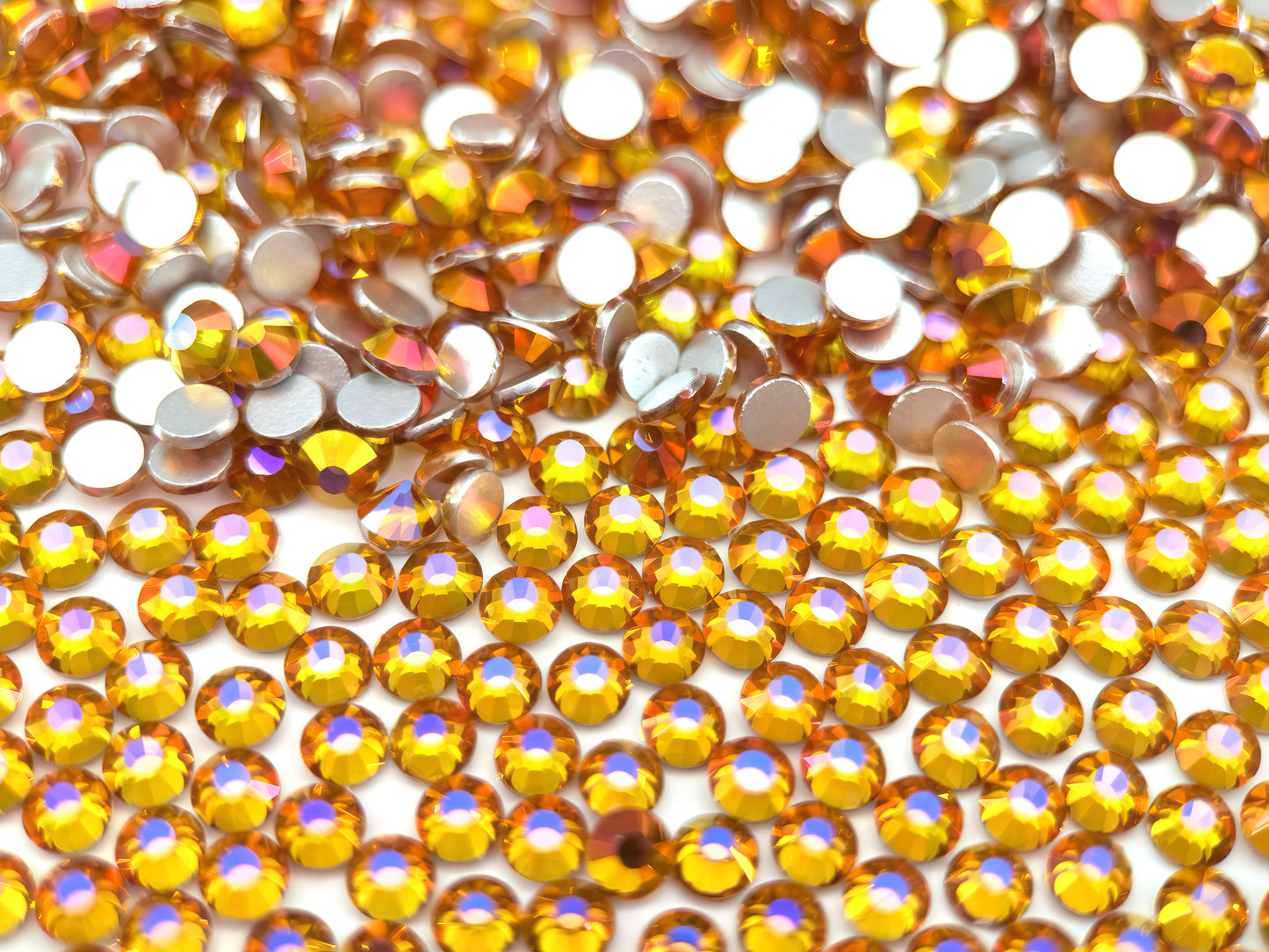 topaz light Flatback Non Hotfix Rhinestones