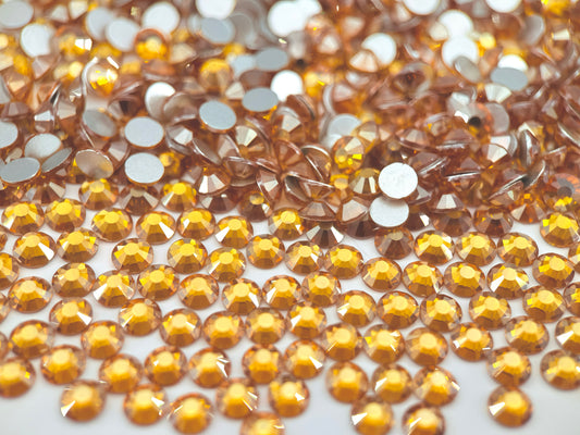 topaz satin Flatback Non Hotfix Rhinestones