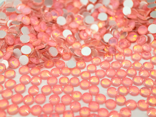 lt.pink rose crystal Flatback Non Hotfix Rhinestones