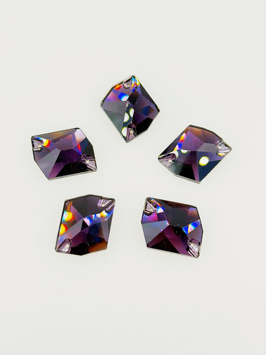 Amethyst K9 Glass Cosmic