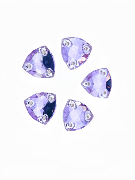 violet trilliant sew on rhinestones CRYSTAL