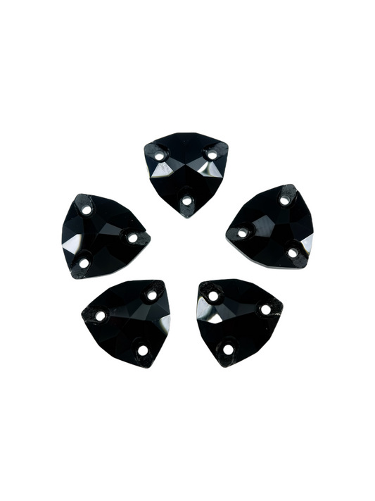 jet black trilliant sew on rhinestones CRYSTAL