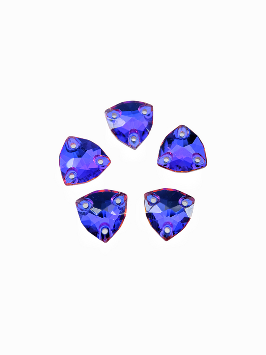 violet blue trilliant sew on rhinestones CRYSTAL