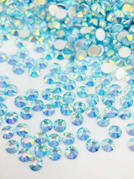 Magic Aquamarine Flatback Non Hotfix Rhinestones