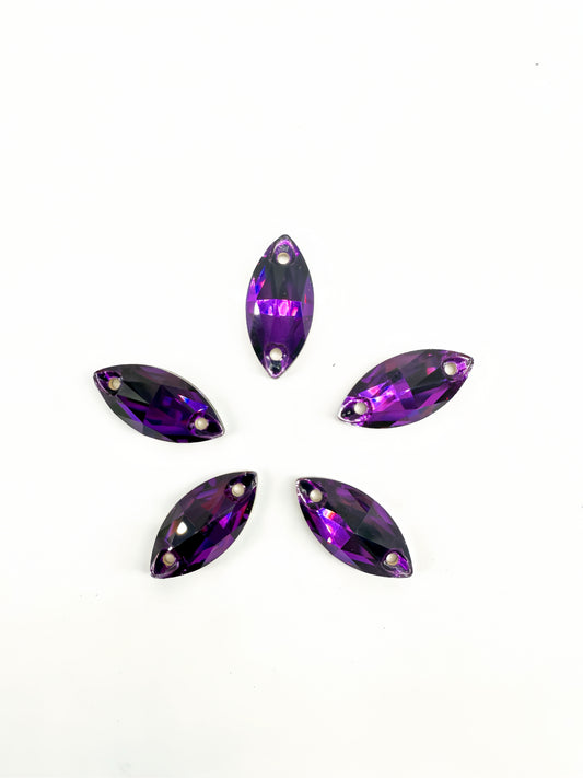 purple velvet K9 crystal Horse eye