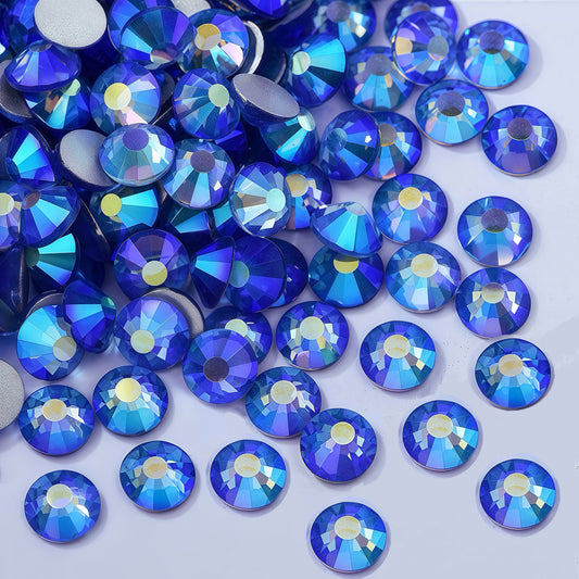 Lt. sapphire AB Flatback Non Hotfix Rhinestones