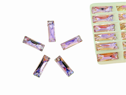 K9 Vitrail Light Crystal Baguette Sew On Rhinestones