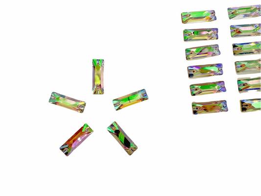 K9 Ghost Light Crystal Baguette Sew On Rhinestones