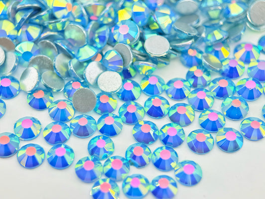misty blue Flatback Non Hotfix Rhinestones