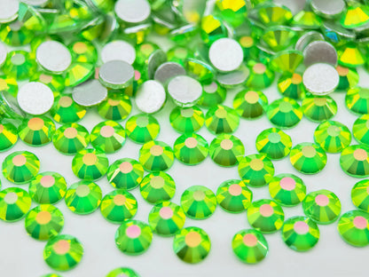 misty peridot Flatback Non Hotfix Rhinestones