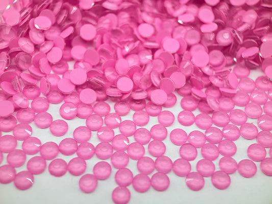 new lt.pink mocha Flatback Non Hotfix Rhinestones