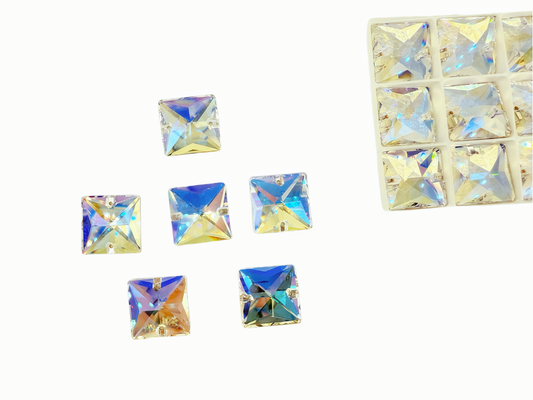 K9 Moonlight square shape sew on rhinestone