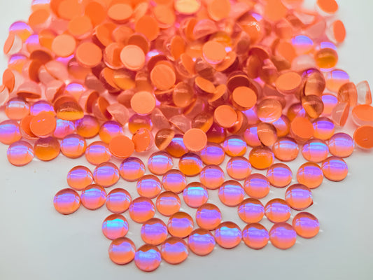 orange mermaid Flatback Non Hotfix Rhinestones