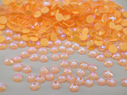 living coral ab luminous Flatback Non Hotfix Rhinestones