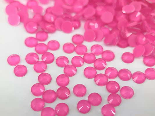 New Rose Neon Flatback Non Hotfix Rhinestones