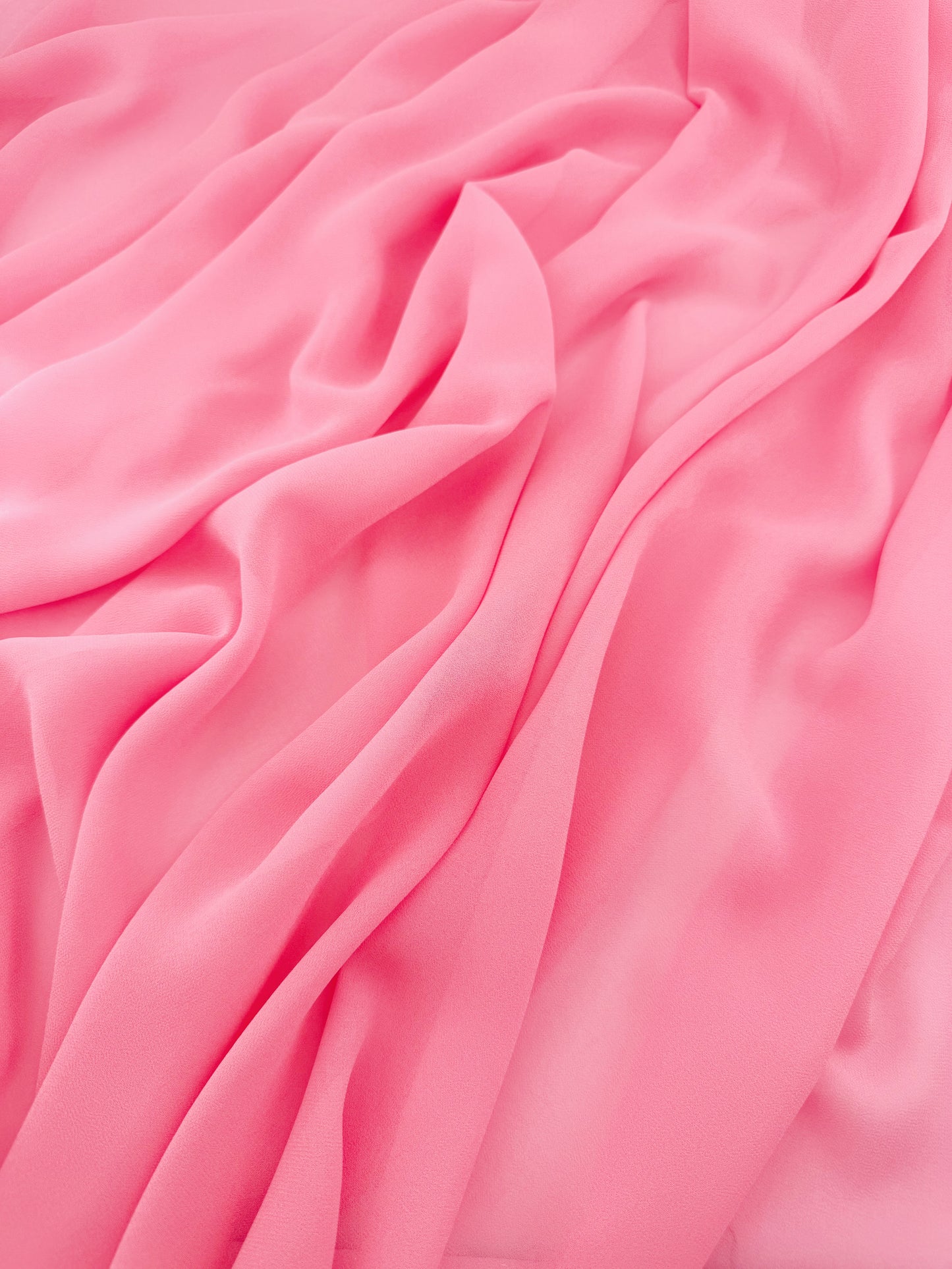Warm Pink Radiant Chiffon