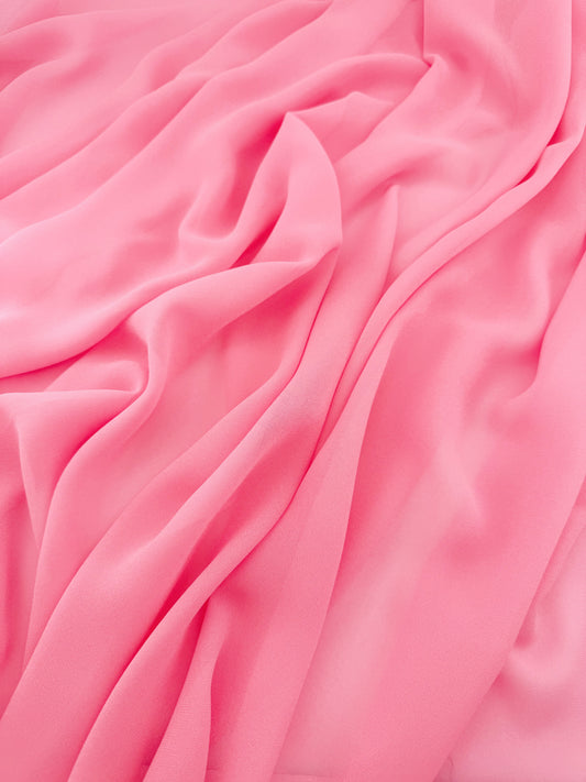 Warm Pink Radiant Chiffon