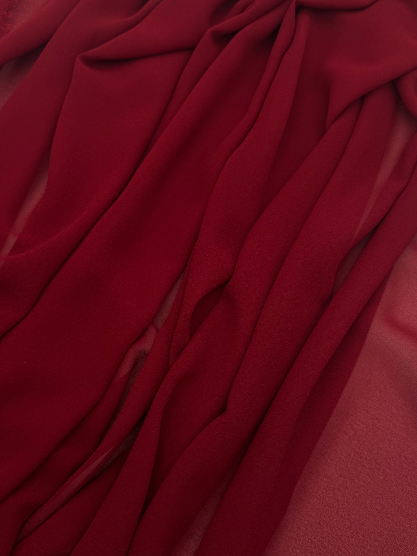 Burgundy Radiant Chiffon