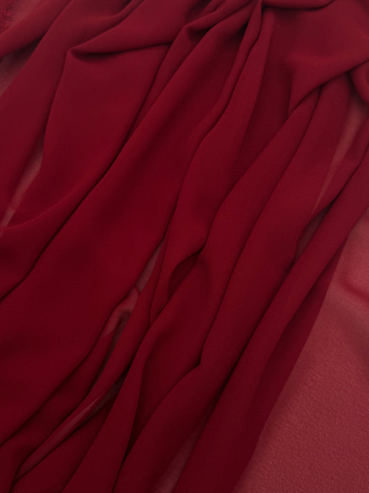 Burgundy Radiant Chiffon