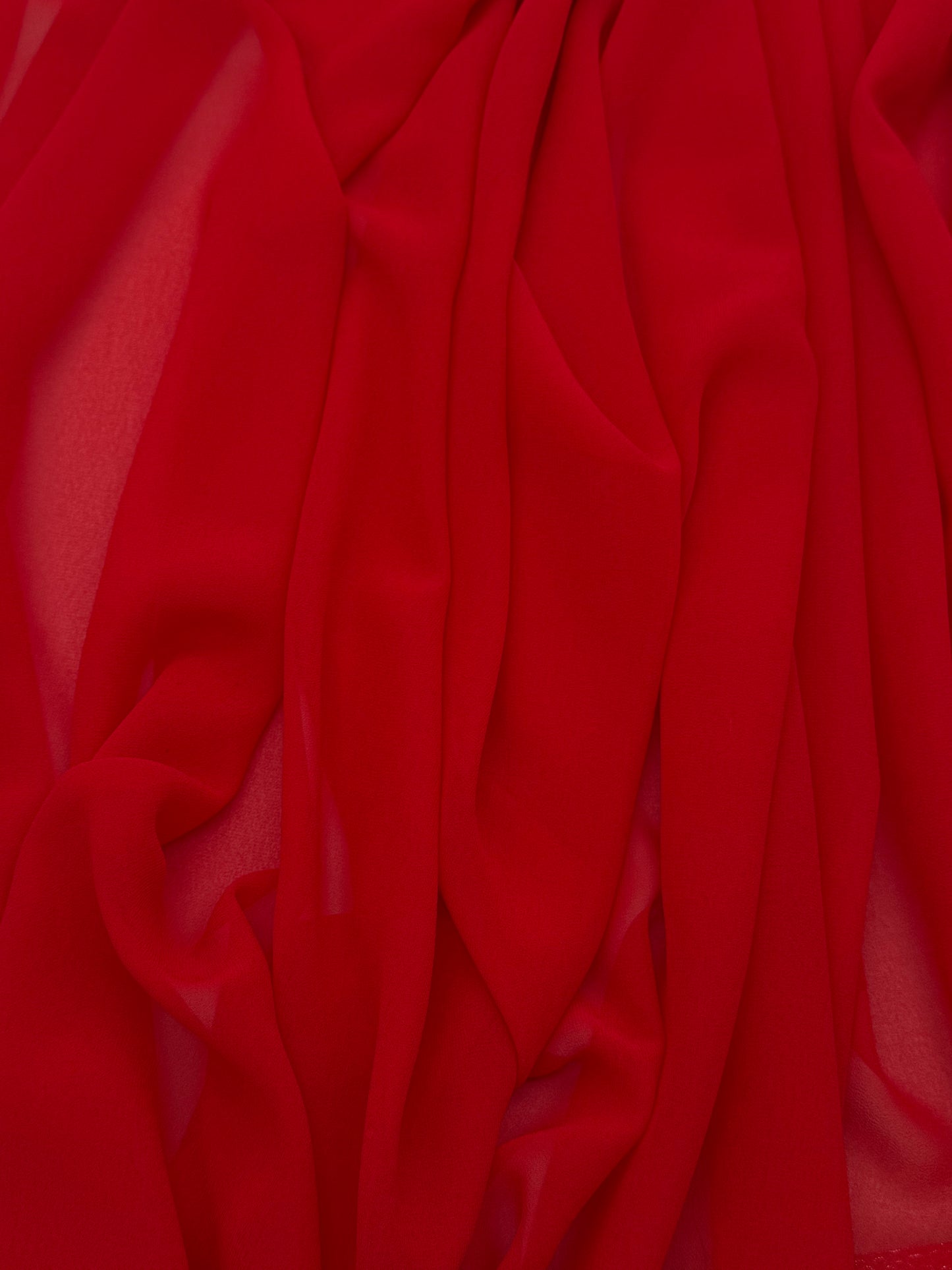 Red Radiant Chiffon