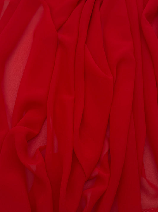 Red Radiant Chiffon